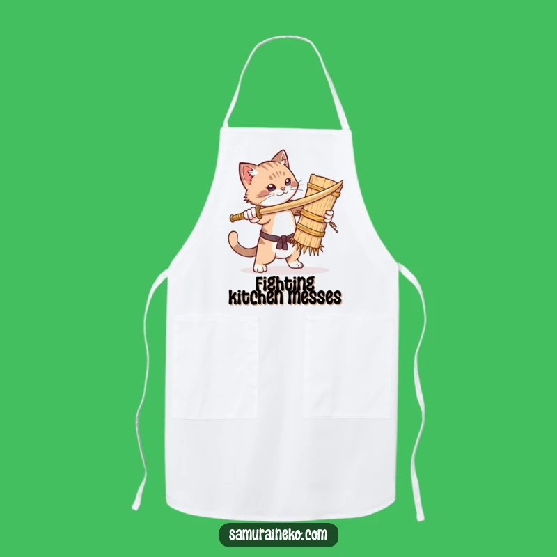 Funny Cat Kitchen Apron: Hilarious Chef Cat for Comedic Cooking Adventures