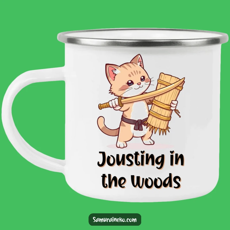 Funny Cat Campfire Mug: Hilarious Outdoor Companion for Adventurous Drinks
