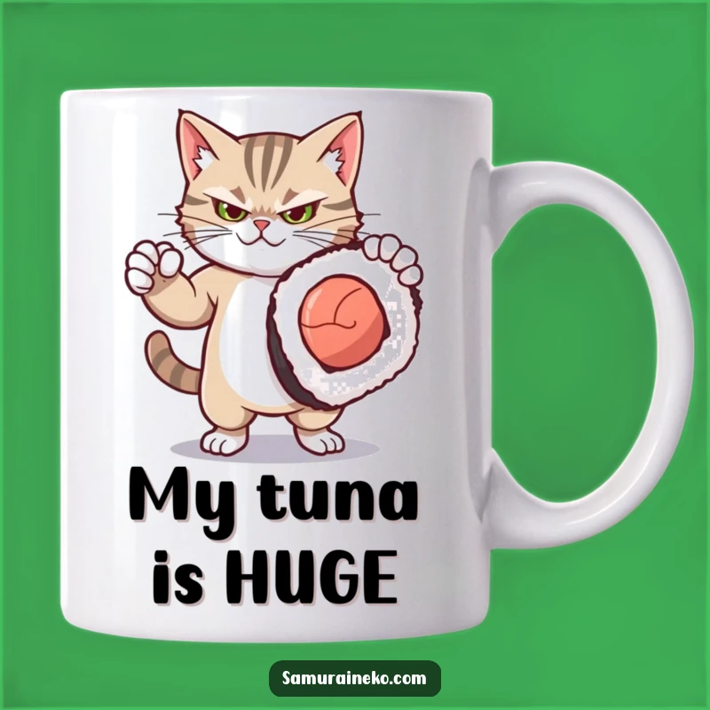 Funny Kitty Sushi Pose Mug: Fierce Cat Lover Gift for a Hilarious Morning Brew