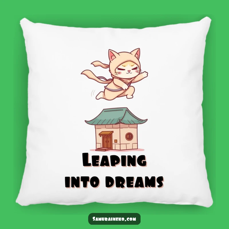 Funny Cat Ninja Pillow: Cozy Up with Stealthy Dreams