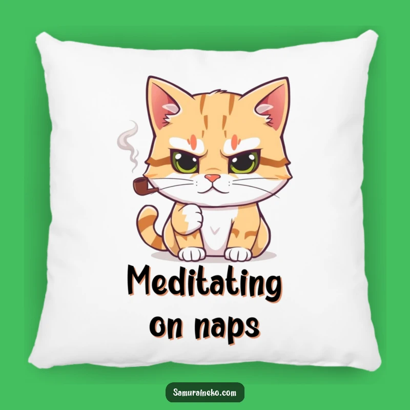 Funny Intellectual Cat Pillow: Soft Comfort, Wise Feline Design