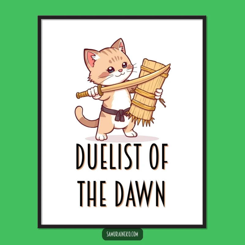 Funny Cat Sparring Digital Art: Hilarious Printable Decor for Instant Smiles
