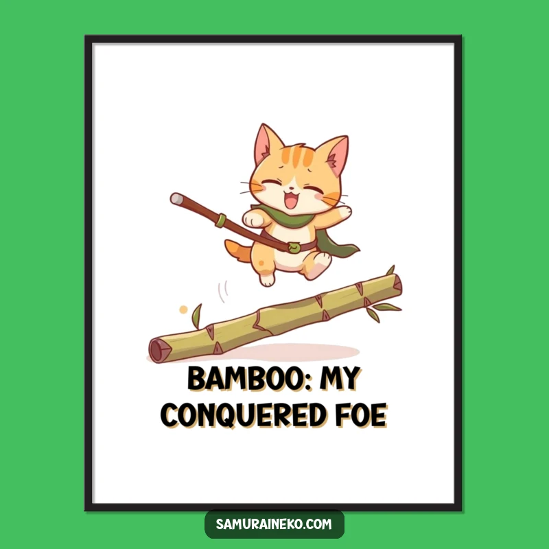 Funny Cat Warrior Digital Art: Instant Laughs, Hilarious Feline Adventure!