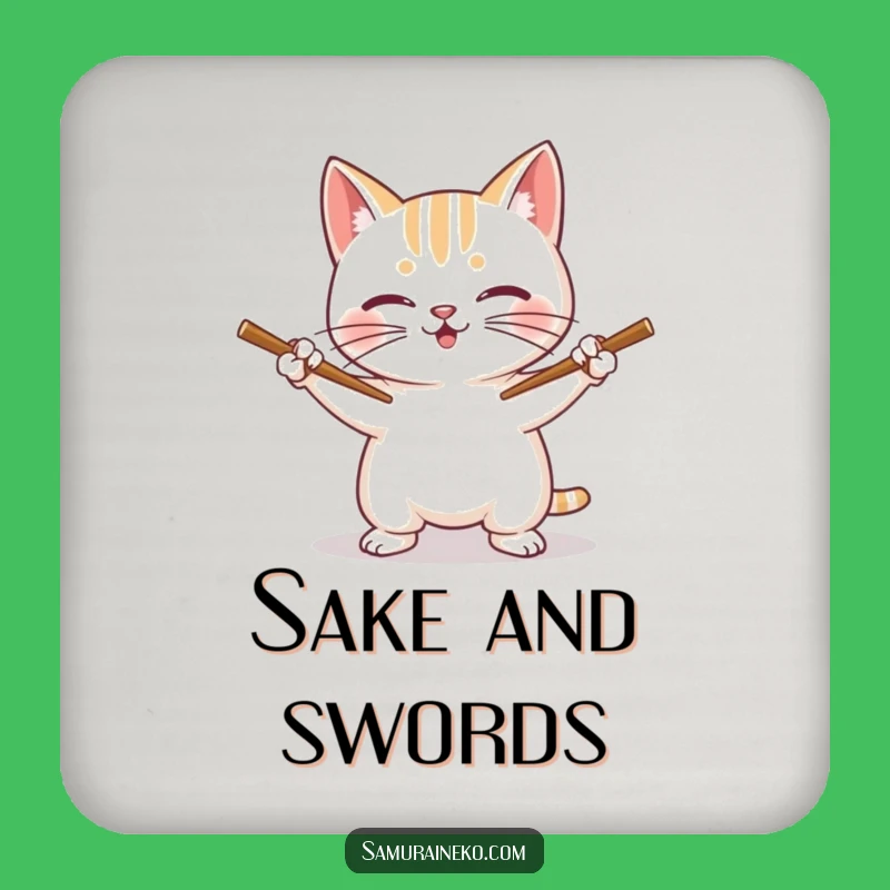 Funny Cat Chopstick Coasters: Protect Surfaces with Feline Flair and Humor