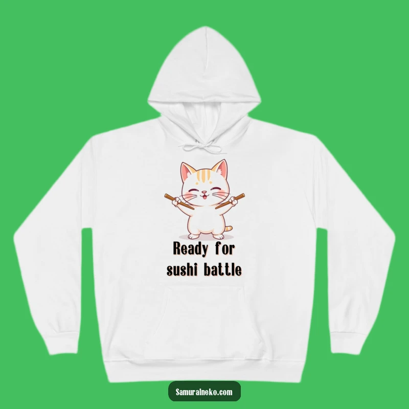 Funny Cat Chopstick Master Hoodie: Cozy and Hilarious Apparel for Feline Friends