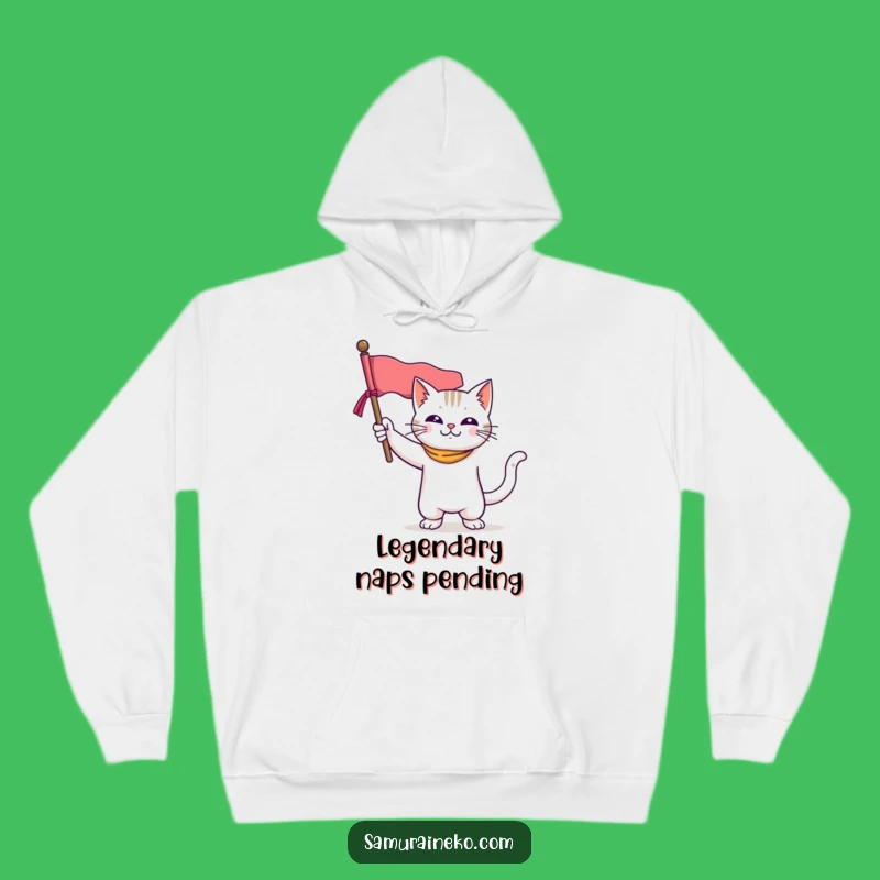 Funny Cat Hero Hoodie: Cozy Feline Banner Warrior - Ultimate Funny Gift!