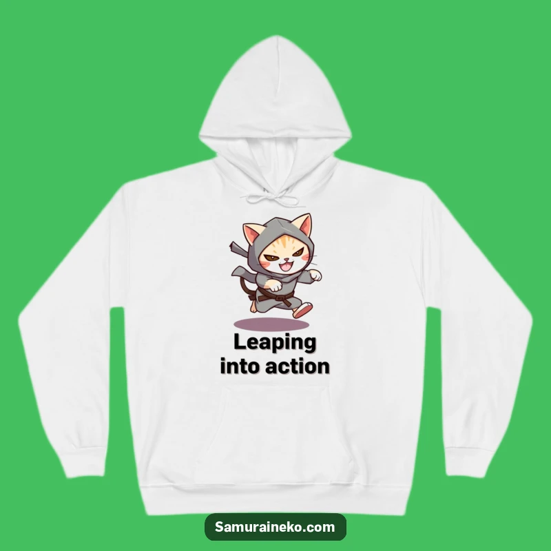 Funny Cat Ninja Hoodie: Stay Cozy and Stealthy, Ideal Funny Gift