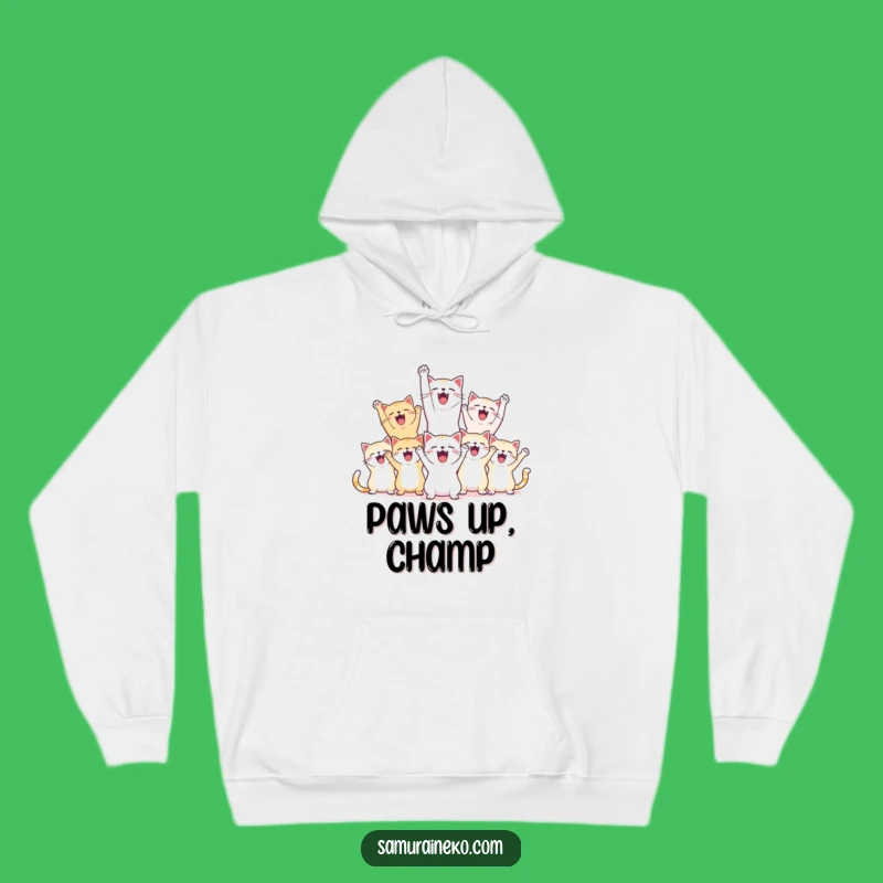 Funny Hoodie: Victory Cats - Cozy Celebration Gear, Unique Cat Lover Gift