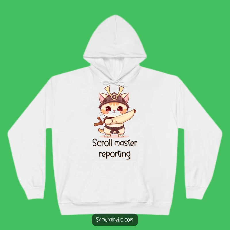 Funny Samurai Cat Hoodie - Warrior Kitty Sweatshirt - Cozy & Fierce Gift
