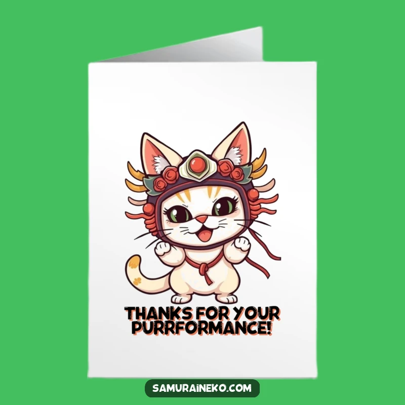 Free Printable Thank You Card: Masked Cat Gratitude - Easy Print!