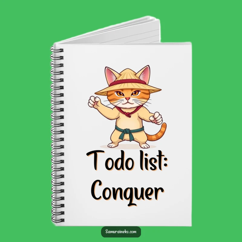 Funny Determined Cat Notebook - Hilarious Gift for Training Notes and Ideas