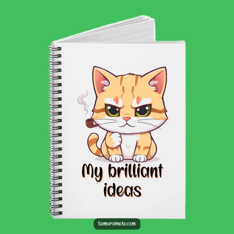Funny Intellectual Cat Notebook: Jot Down Thoughts with Feline Charm