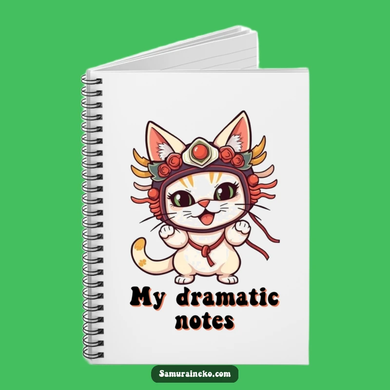 Funny Cat Mask Notebook: Jot Down Dramatic Ideas with This Feline Design