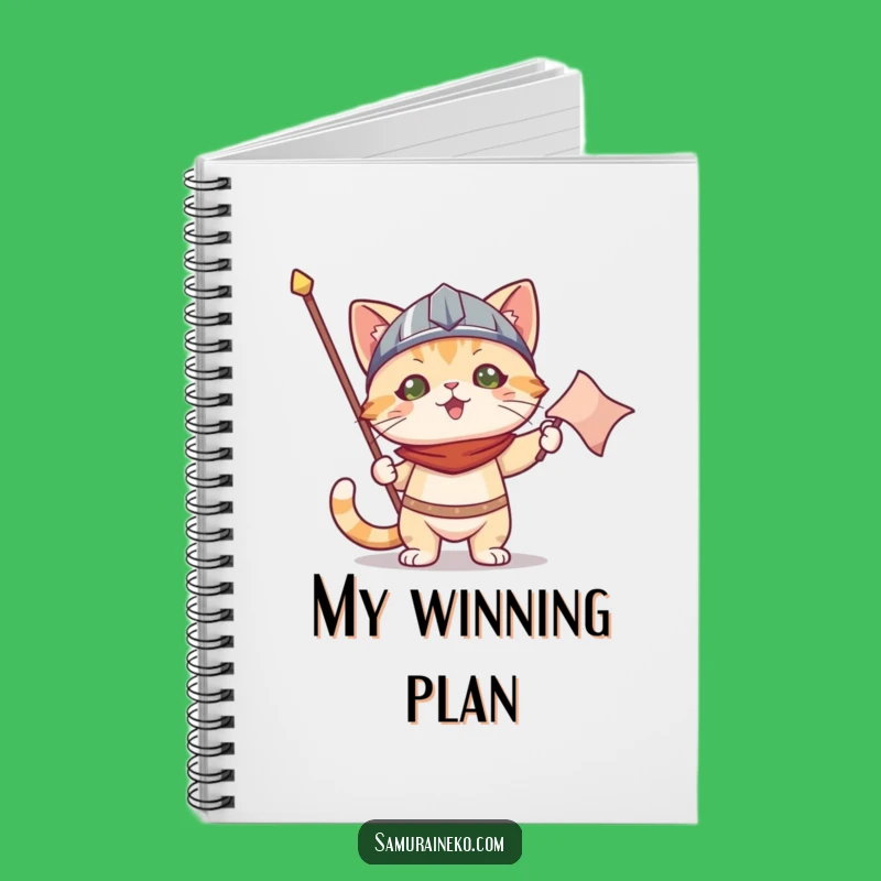 Funny Cat Helmet Notebook: Plan Your Victories in Style