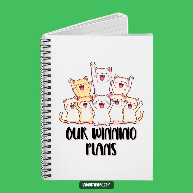Funny Notebook: Victory Cats - Journal Your Triumphs, Perfect Lined Gift