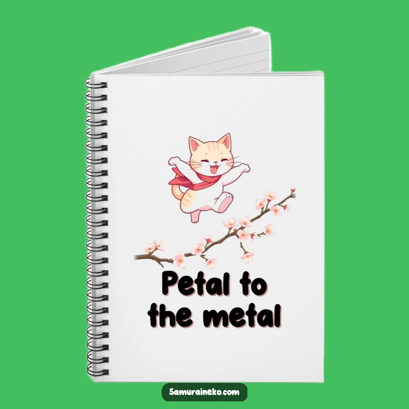 Funny Cat Hero Notebook: Graceful Blossom Journal - Great Funny Gift!