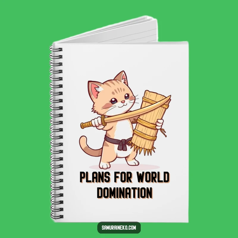Funny Cat Martial Arts Notebook: Hilarious Journal for Creative Ideas