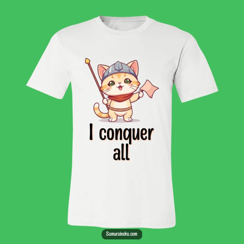 Funny Cat Helmet Tee: Wear Your Victory with this Champion Shirt