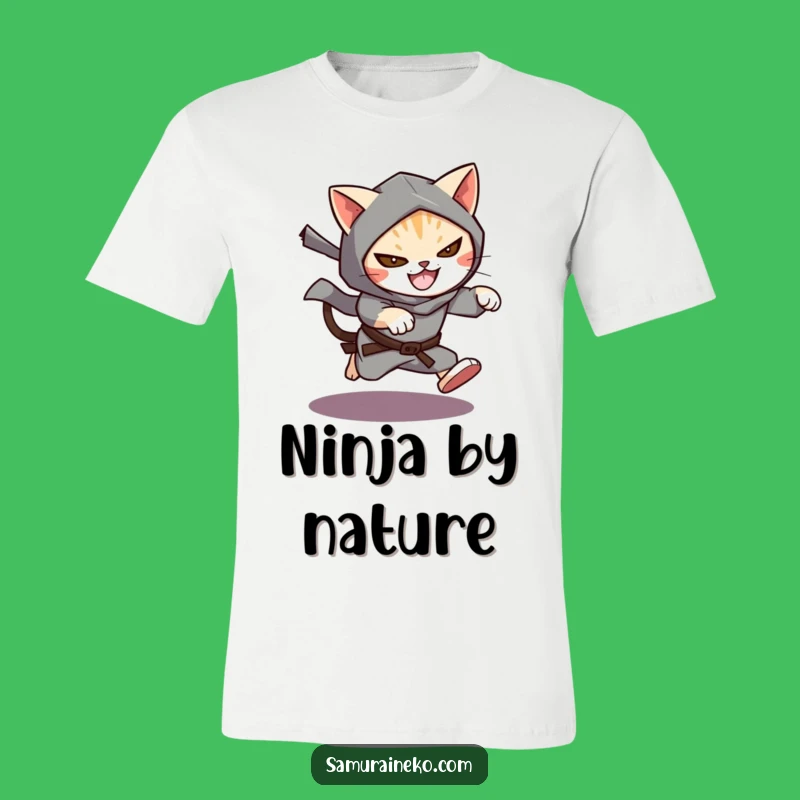 Funny Cat Ninja T-Shirt: Leap into Action with This Mischievous Feline Tee