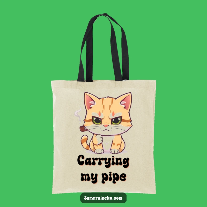 Funny Intellectual Cat Tote Bag: Carry Your Thoughts with Feline Charm